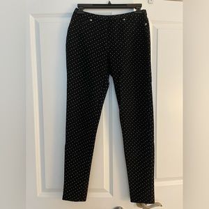 Michael Kors Navy Blue Work Pants with Stars | Women’s Small